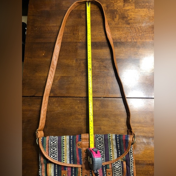 Boho crossbody handbag southwest coogie style multi print/color - Picture 13 of 16